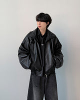 メースクロップレザージャンパー