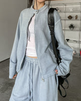 Buel Pigment Snap Semi Crop Zip-Up