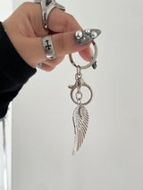 Celestial Feather Keychain