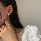 (silver925) Lovely ribbon piercing type2 *silver