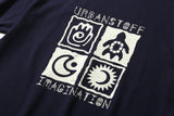 Ethnic Artwork Tee (Navy)