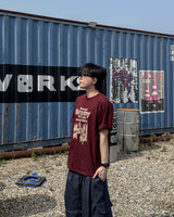 Weaver Printing Oversized Half Sleeve Tee