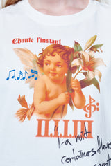 ルーズフィットTシャツ フラワーエンジェル