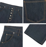Arpa Front Button Bermuda Denim Pants