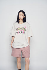 25SS STAR RABBIT SHORT SLEEVE T-SHIRT LIGHT GRAY