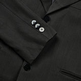 Ellier Three-Button Cropped Blazer