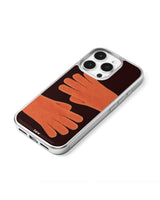 Orange Gloves Epoxy Silver Case