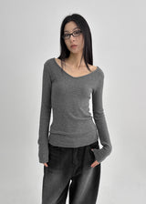 [MADE] Rulind V-neck Long-sleeved T-shirt (F/W ver.)