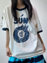 Sungre Raglan Contrast Oversized Tee 3color