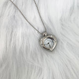 Twinkle Heart Clock Long Necklace