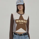 (WOMEN) スターウィズストライプTシャツ