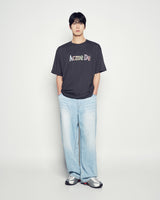 25FW カラーロゴショートスリーブTシャツ チャコール