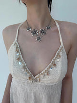 Five flowers necklace