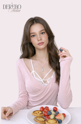 ヘイズランジェリーレイヤードTシャツ