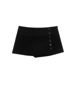 [ID] Classic Button Skort (Black)