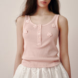 Beads Lip Sleeveless (Pink)
