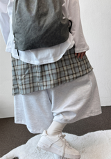 Tata Check Layered Over Long Bermuda 3Color