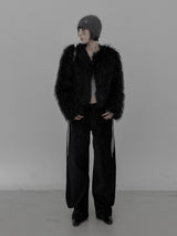 Coteo Crop Fur Jacket