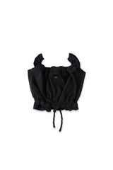 Pure frill blouse_black