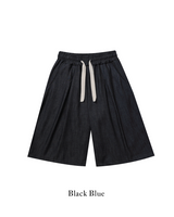 Lur linen denim bermuda pants