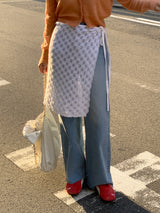 [MADE] Harmo layered knit skirt