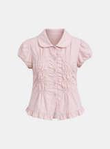 Auri Shirred Collar Blouse