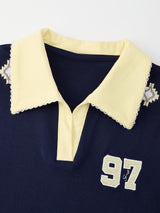 ダイヤモンドディテールカラーTシャツ 232427892