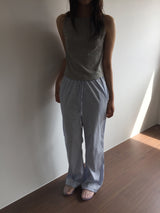 Button up striped pant (2color)