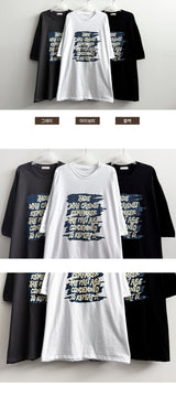 TURY Boxy Fit Printed Short Sleeve Tee