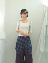 Semi-balloon pocket cotton pants
