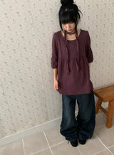 Amity Washing Denim Wide Pants