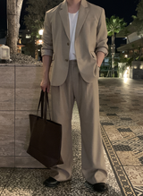 Look After Normal Leather Square Shoulder Tote Bag