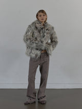 FAUX FUR JACKET / MIX