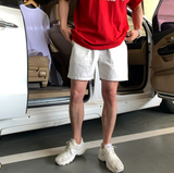 Liu Washing Cotton Banding Shorts