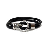CHUBASCO LAYERED LEATHER HOOK BRACELET CLLH01
