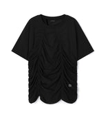 [LAN ARCHIVE] Front Shirring Short Sleeve T-Shirt