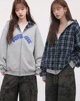 (UNISEX) チル リバーシブル オーバー フード ジップアップ