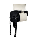 Button Strap Multi Pocket Belt Bag