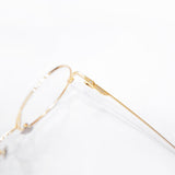 Knouun Round titanium glasses CODE. 103. D Sizzy Gold 