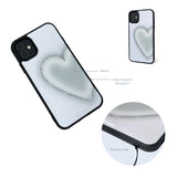Clear Heart Phone case (epoxy bumper)