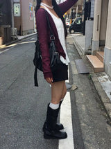 Ryoki Strap Button Knit Cardigan