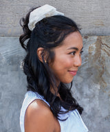 Lace Big Scrunchie - White