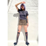 LACE SLEEVE TEE
