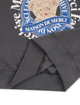 Women's Bear Friends ピグメントスモーキークロップドスウェットシャツ チャコール (FCF1TS206W)