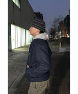Stripe Knit Zip-Up