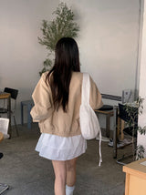 リボンレースエコショルダーバッグ