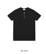 ゼロラウンドハーフジップアップ半袖Tシャツ