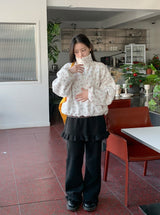 Beaunish Frill Layered Banding Skirt Pants