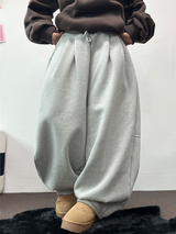 スウェットバルーンバックポイントロングパンツ🤎🖤🩶3COLOR