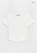[MADE] Cain Golji Rounding U-neck Short Sleeve T-shirt